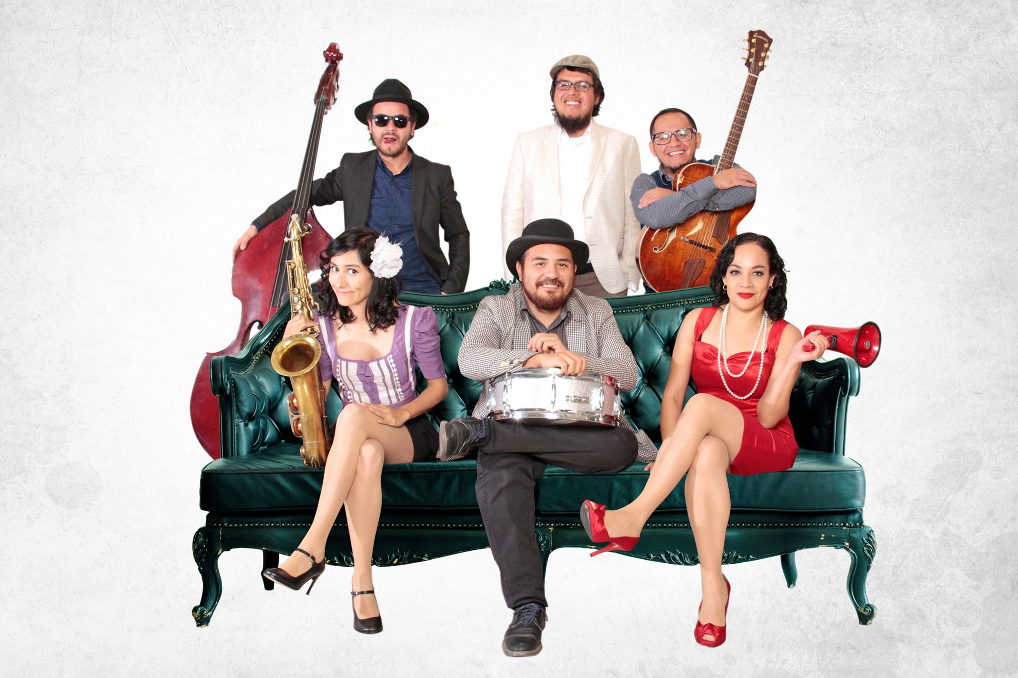 Integrantes de la Calacas Jazz Band
